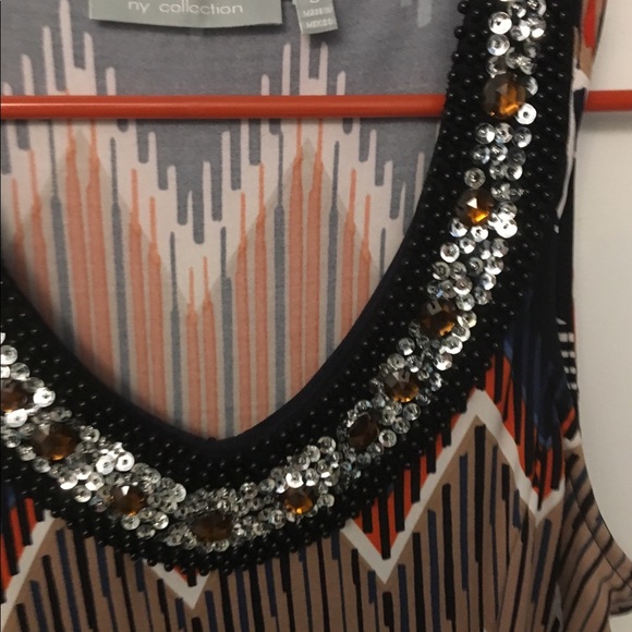 NY Collection Sparkly sleeveless dress S - Picture 4 of 5